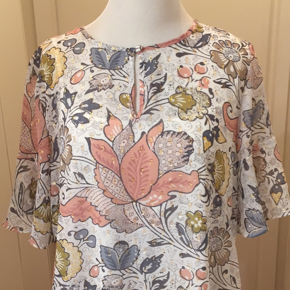 LOFT Paisley Floral Dress - Picture 2 of 7